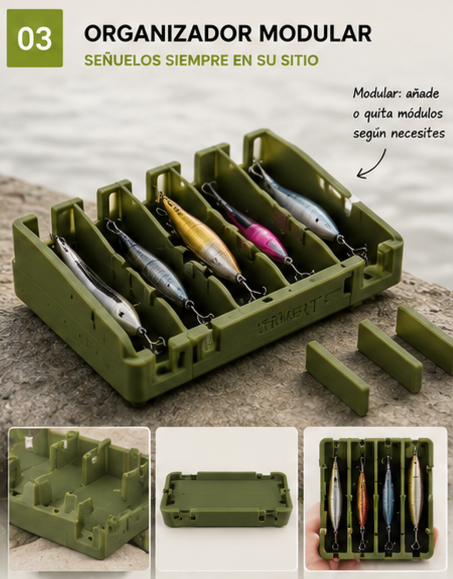 Caja organizadora de señuelos